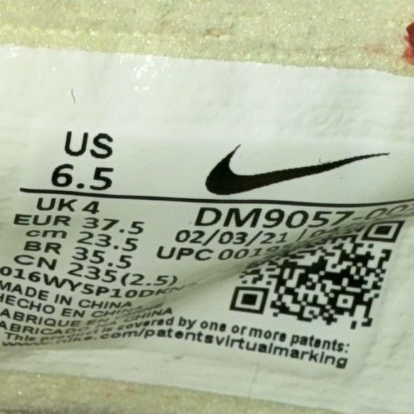 Nike Black and Coral Sneakers - Picture 4 of 4